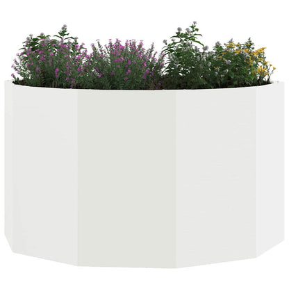 Fioriera Bianco 90 x 90 x 50 cm Acciaio