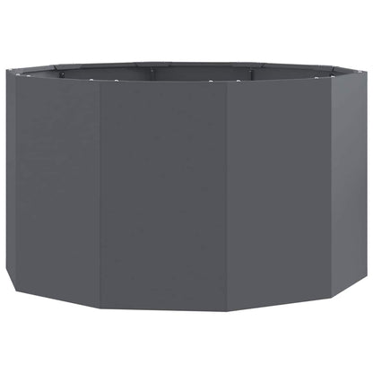 Fioriera Antracite 90 x 90 x 50 cm Acciaio