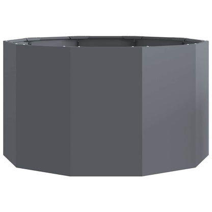 Fioriera Antracite 90 x 90 x 50 cm Acciaio