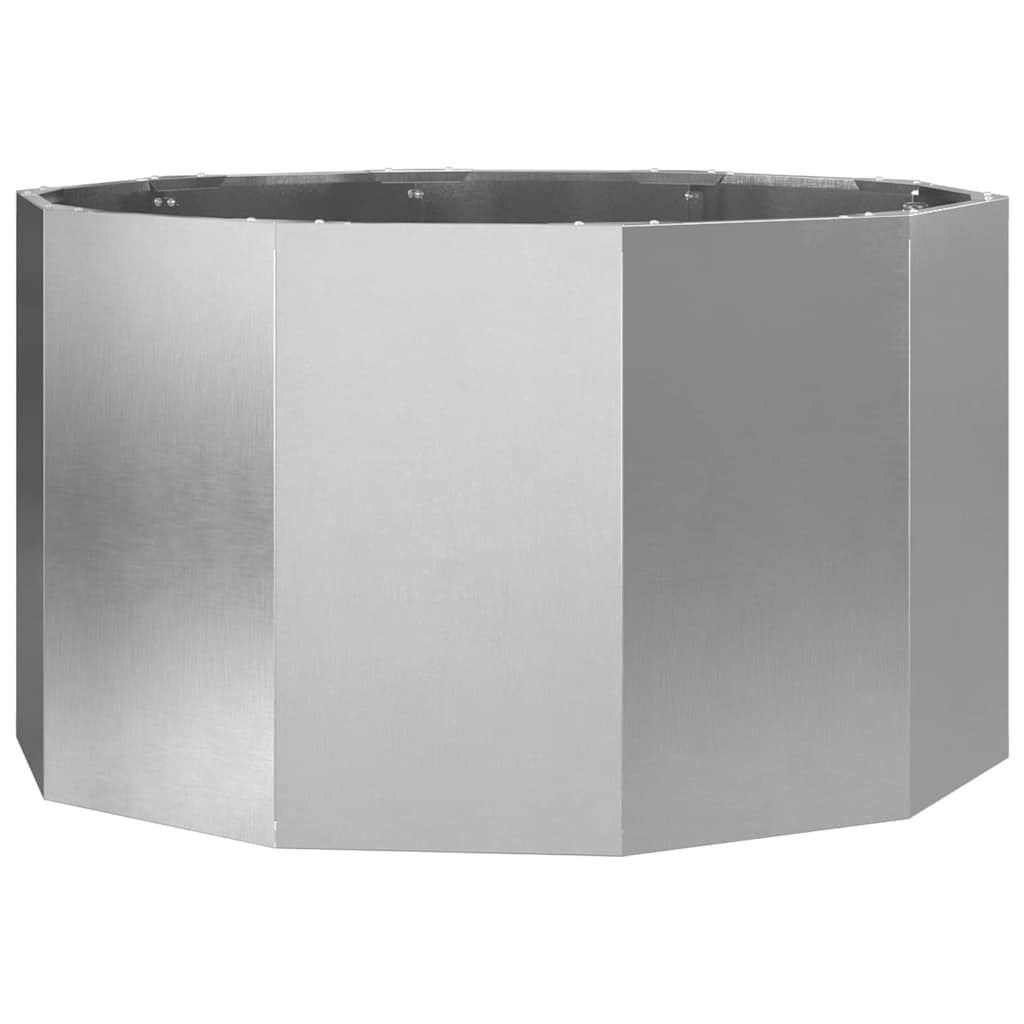 Fioriera Argento 90 x 90 x 50 cm Acciaio inossidabile