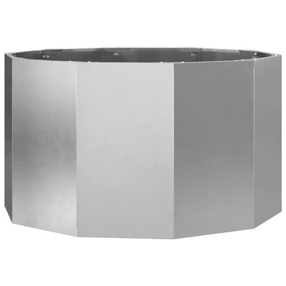 Fioriera Argento 90 x 90 x 50 cm Acciaio inossidabile