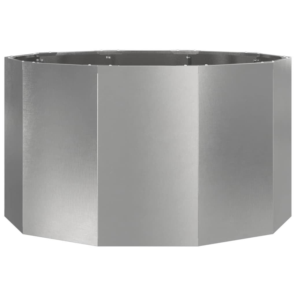Fioriera Argento 90 x 90 x 50 cm Acciaio inossidabile