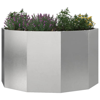 Fioriera Argento 90 x 90 x 50 cm Acciaio inossidabile