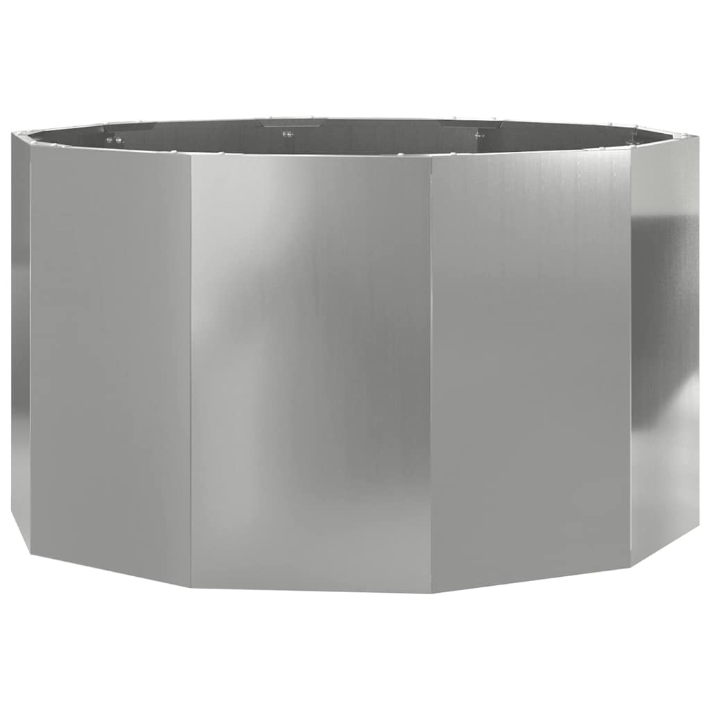 Fioriera Argento 90 x 90 x 50 cm Acciaio zincato