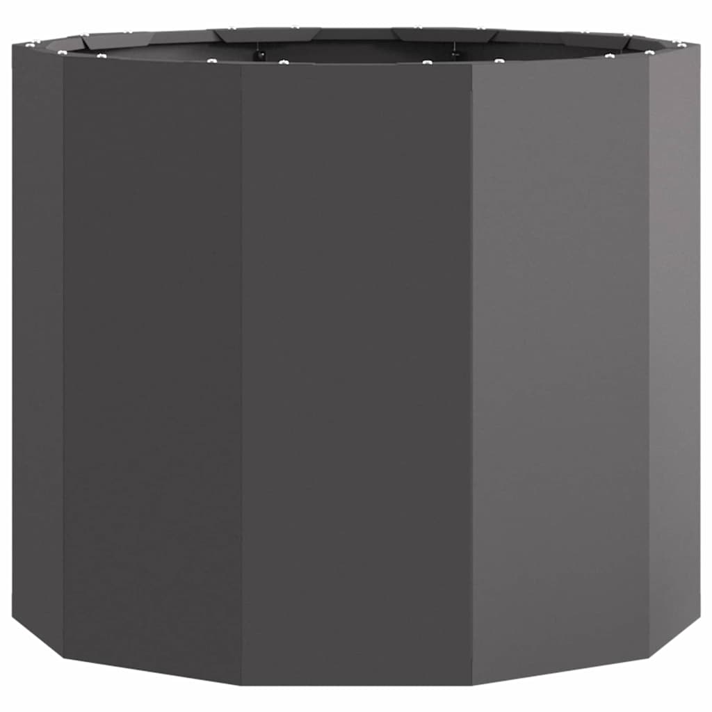 Fioriera Nero 60 x 60 x 50 cm Acciaio