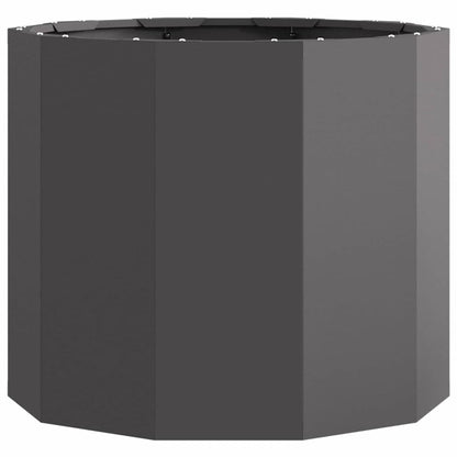 Fioriera Nero 60 x 60 x 50 cm Acciaio
