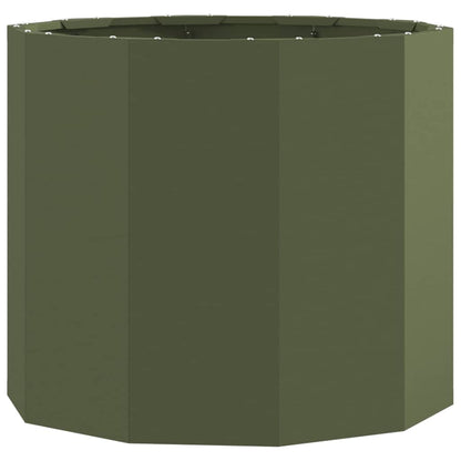 Fioriera Verde oliva 60 x 60 x 50 cm Acciaio