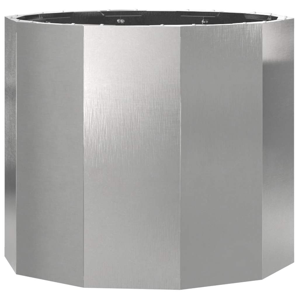 Fioriera Argento 60 x 60 x 50 cm Acciaio inossidabile