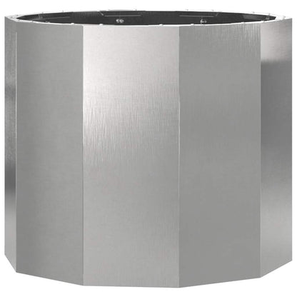 Fioriera Argento 60 x 60 x 50 cm Acciaio inossidabile