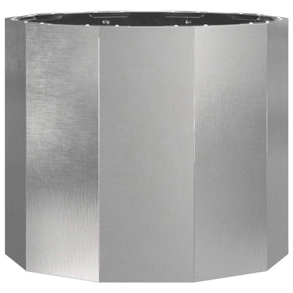Fioriera Argento 60 x 60 x 50 cm Acciaio inossidabile