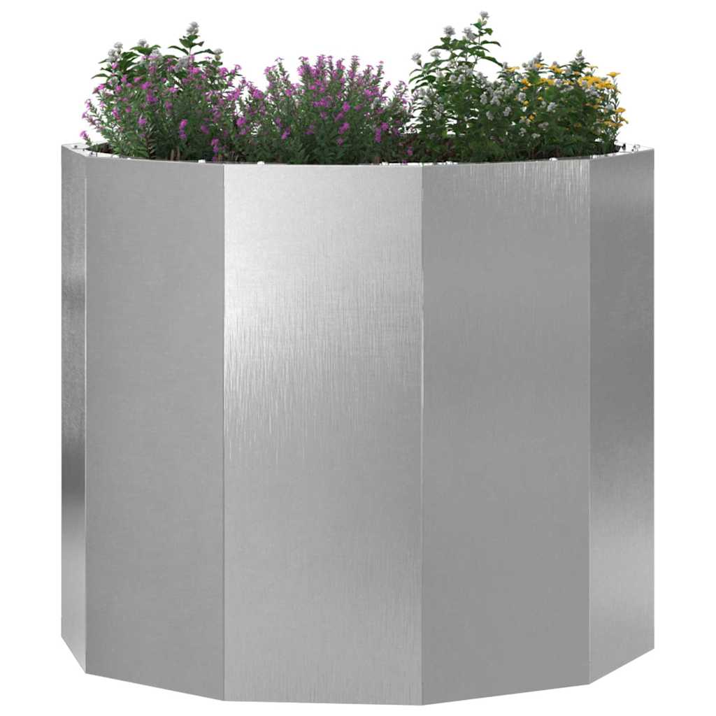 Fioriera Argento 60 x 60 x 50 cm Acciaio inossidabile