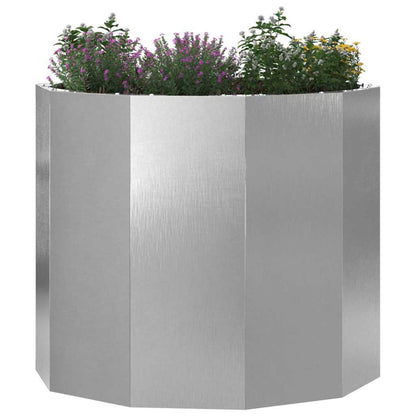 Fioriera Argento 60 x 60 x 50 cm Acciaio inossidabile