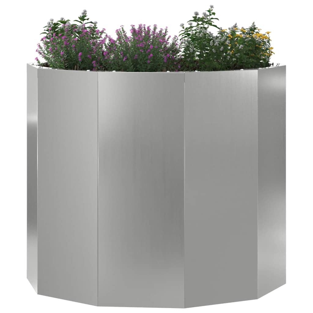 Fioriera Argento 60 x 60 x 50 cm Acciaio zincato