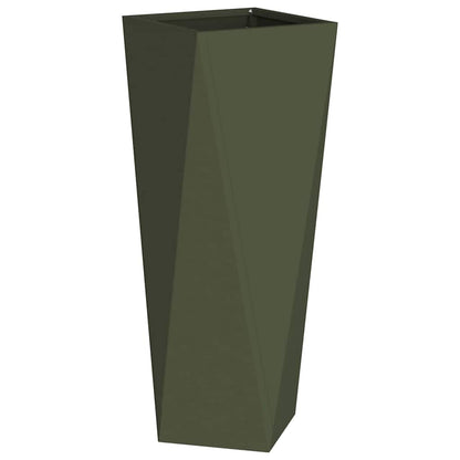 Fioriera Verde oliva 30 x 30 x 75 cm Acciaio