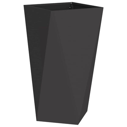 Fioriera Nero 40 x 40 x 75 cm Acciaio