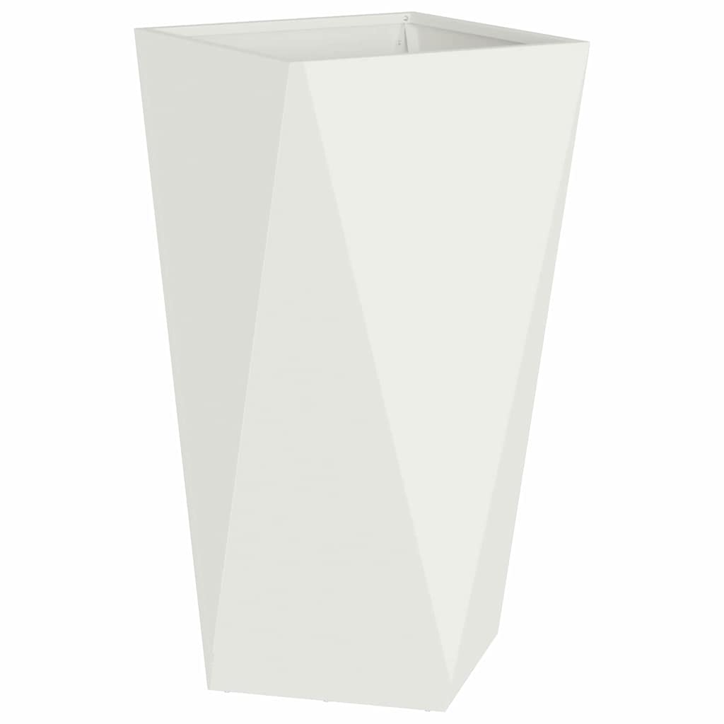 Fioriera Bianco 40 x 40 x 75 cm Acciaio