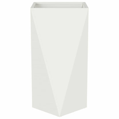 Fioriera Bianco 40 x 40 x 75 cm Acciaio