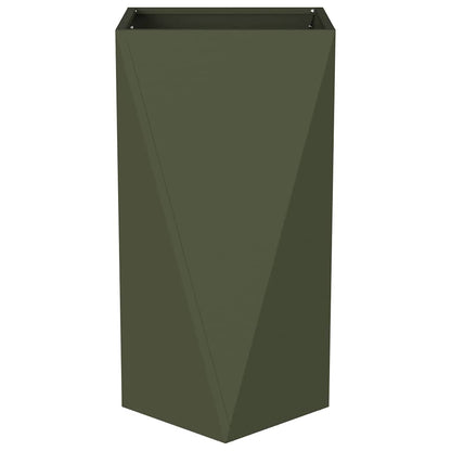 Fioriera Verde oliva 40 x 40 x 75 cm Acciaio