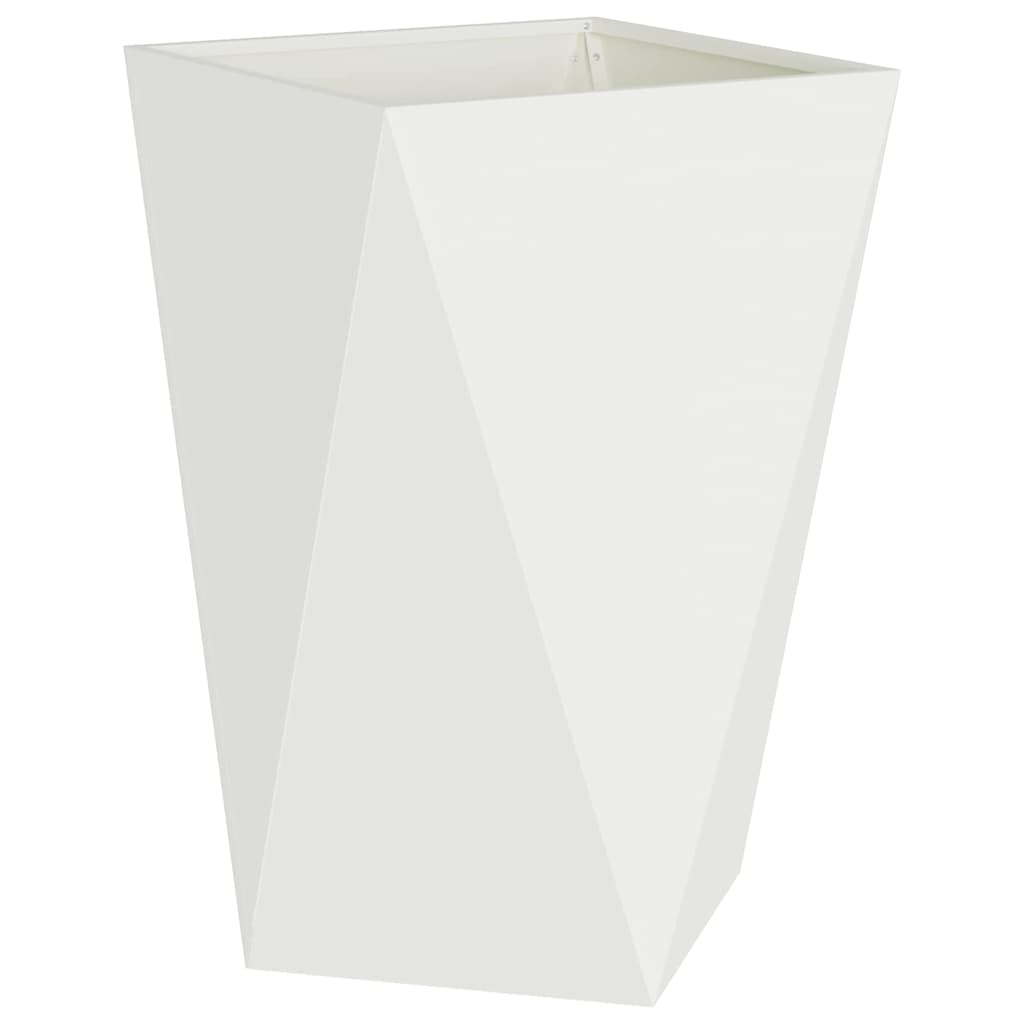 Fioriera Bianco 50 x 50 x 75 cm Acciaio