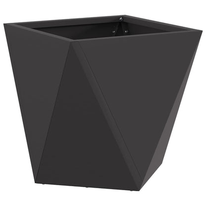 Fioriera Nero 30 x 30 x 30 cm Acciaio