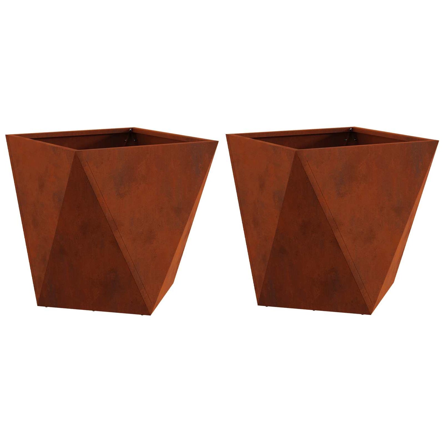 Fioriera 2 pcs Ruggine 40 x 40 x 40 cm