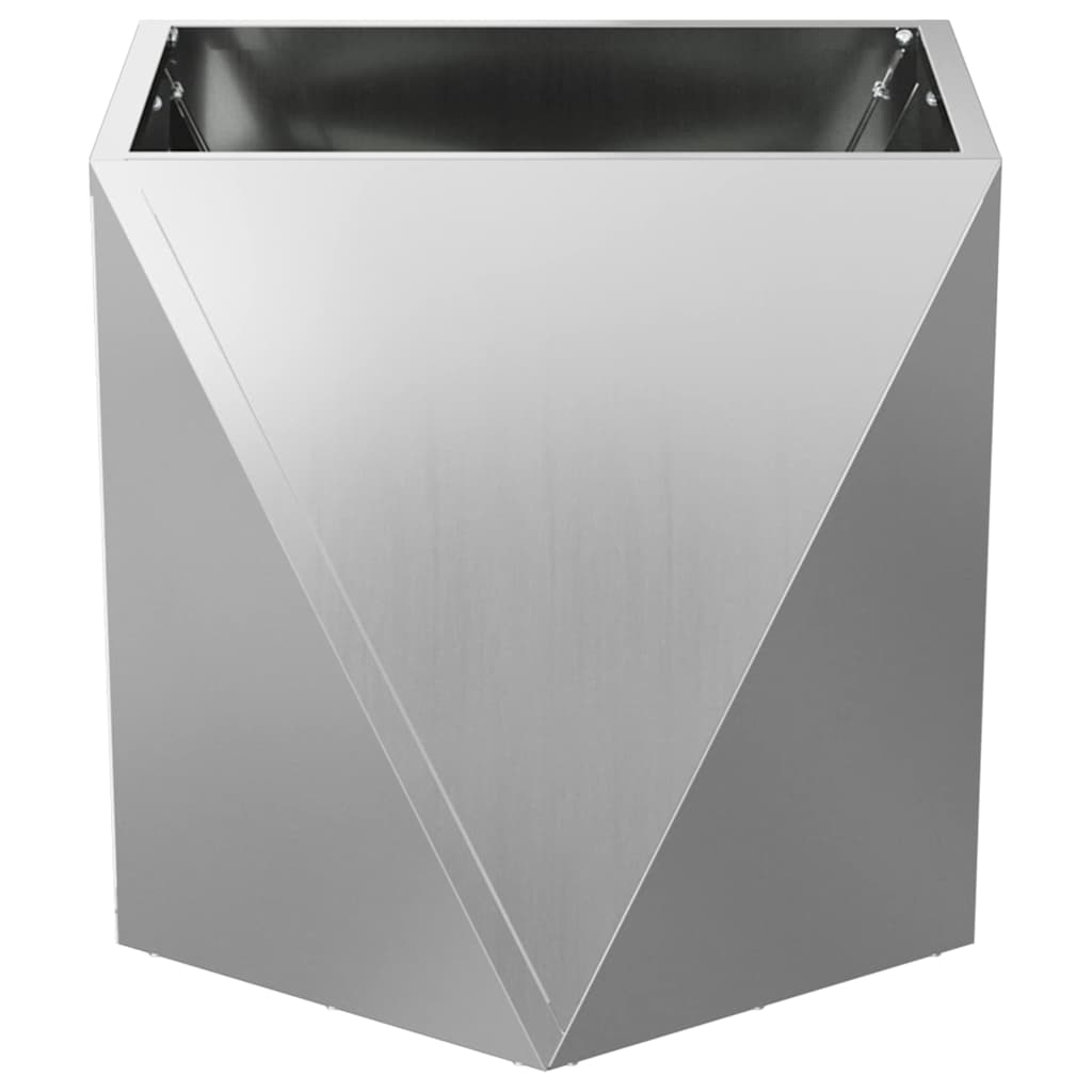Fioriera Argento 50 x 50 x 50 cm Acciaio zincato