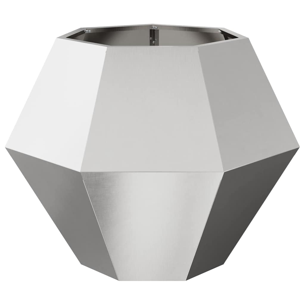 Fioriera Argento 75 x 75 x 60 cm Acciaio inossidabile