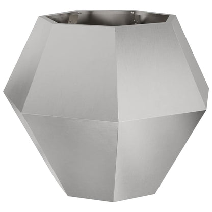 Fioriera 2 pcs Argento 75 x 75 x 60 cm Acciaio inossidabile