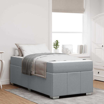 Struttura del letto Grigio chiaro 80 x 200 cm Tessuto