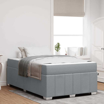 Struttura del letto Grigio chiaro 120 x 190 cm Tessuto