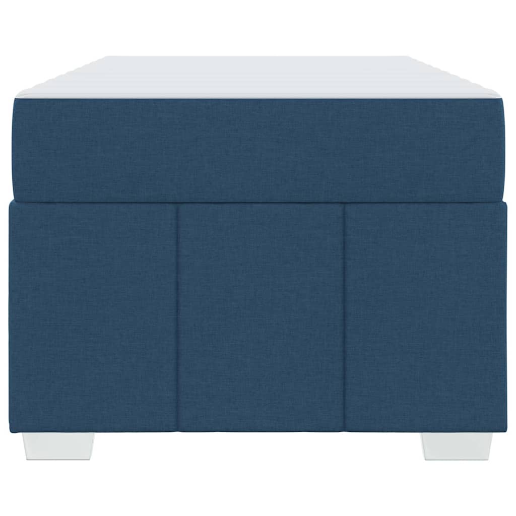 Struttura del letto con materasso Blu 120 x 190 cm Tessuto