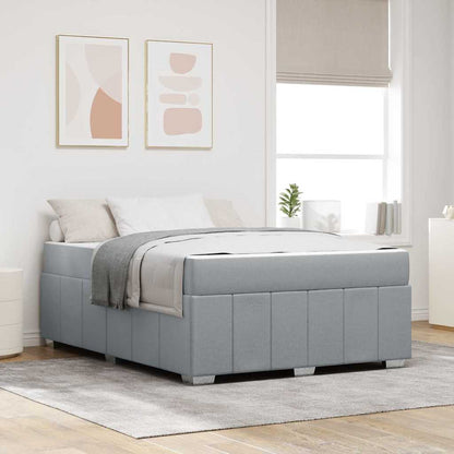 Struttura del letto Grigio chiaro 160 x 200 cm Tessuto