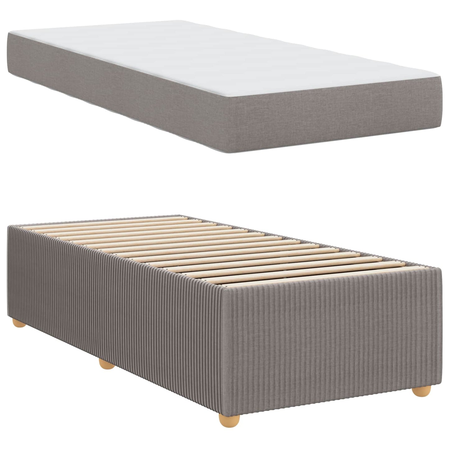 Struttura del letto con materasso Talpa 90 x 190 cm Tessuto