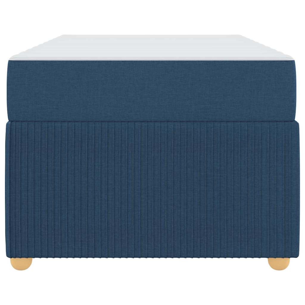 Struttura del letto con materasso Blu 90 x 200 cm Tessuto