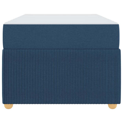 Struttura del letto con materasso Blu 90 x 200 cm Tessuto