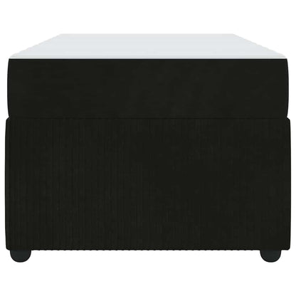 Struttura del letto con materasso Nero 100 x 200 cm Tessuto