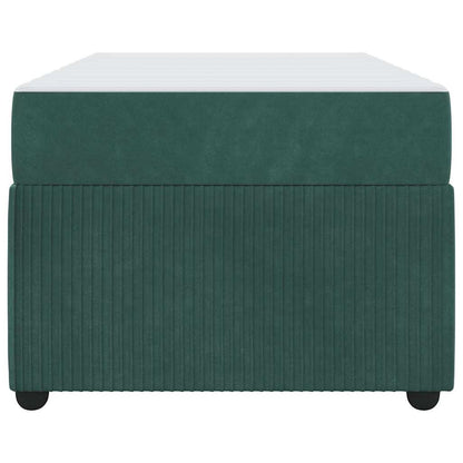 Struttura del letto Verde Scuro 100 x 200 cm Tessuto