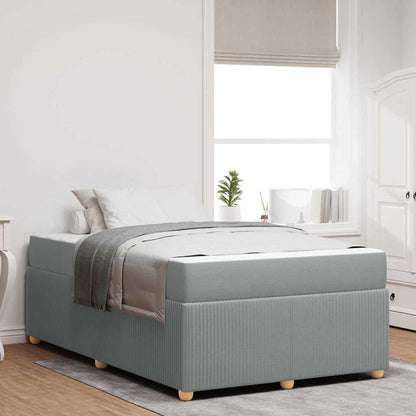 Struttura del letto Grigio chiaro 120 x 190 cm Tessuto