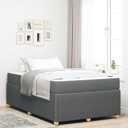 Struttura del letto Grigio scuro 120 x 190 cm Tessuto