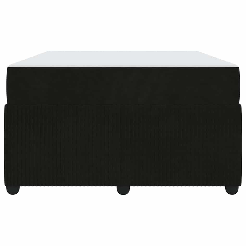 Struttura del letto con materasso Nero 120 x 190 cm Tessuto
