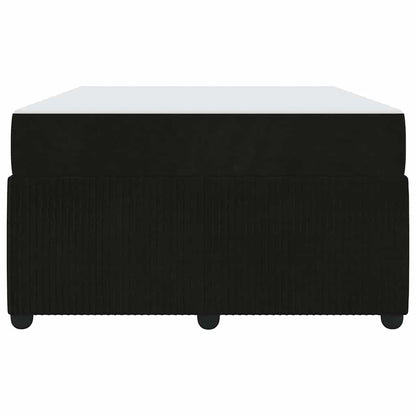 Struttura del letto con materasso Nero 120 x 190 cm Tessuto