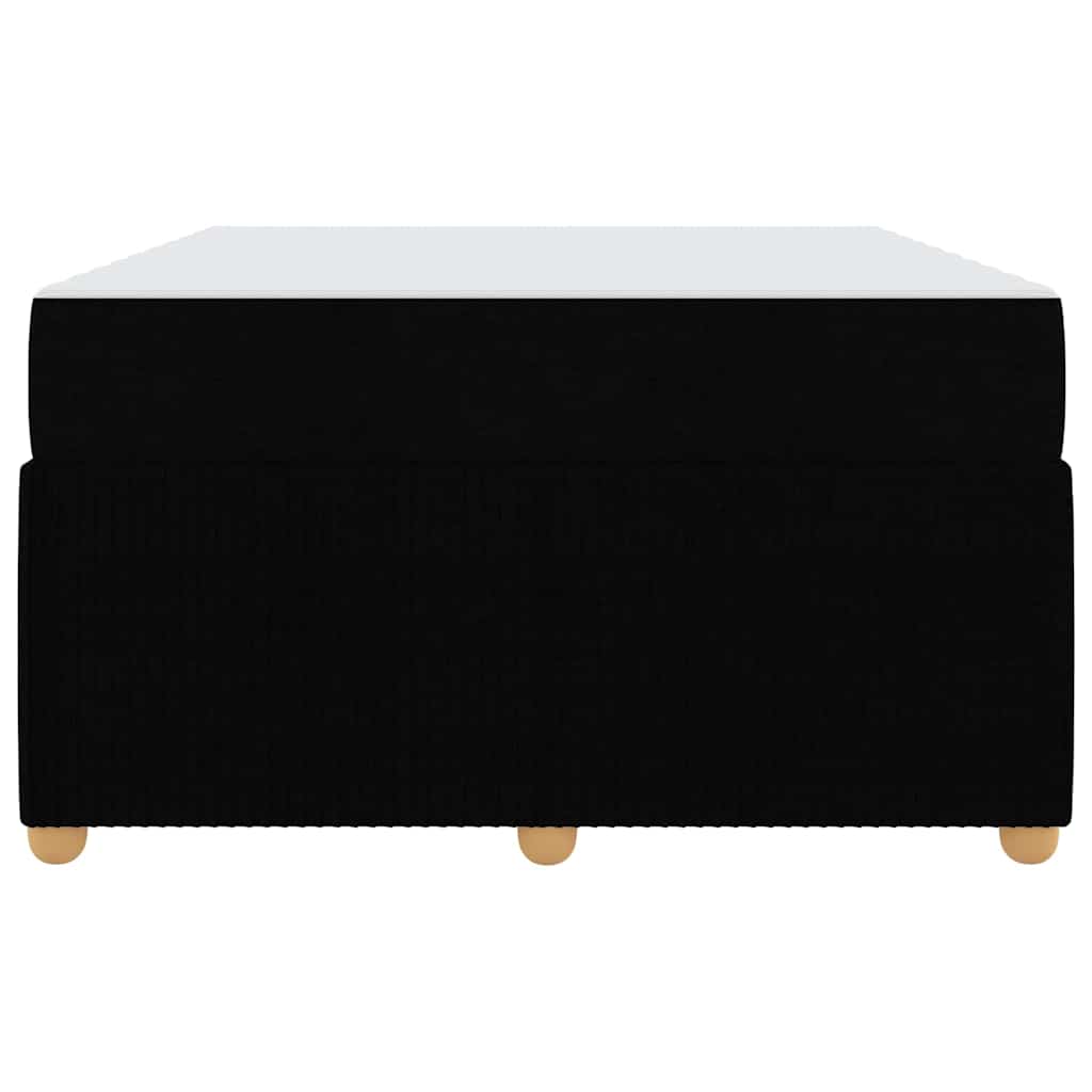 Struttura del letto con materasso Nero 120 x 200 cm Tessuto