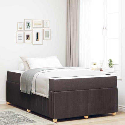 Struttura del letto Marrone Scuro 120 x 200 cm Tessuto