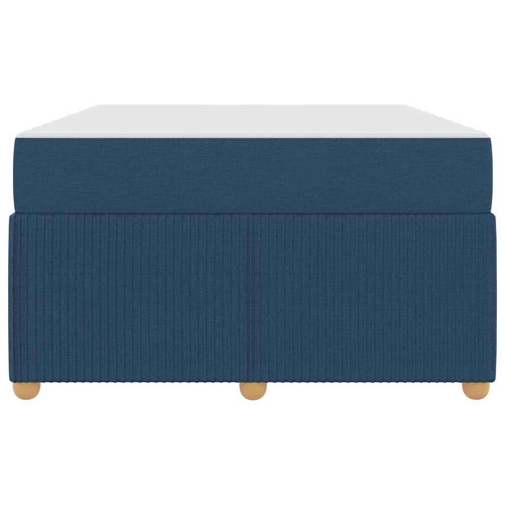 Struttura del letto con materasso Blu 120 x 200 cm Tessuto
