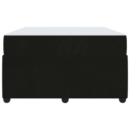 Struttura del letto con materasso Nero 120 x 200 cm Tessuto