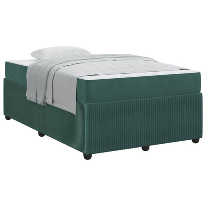 Struttura del letto Verde Scuro 120 x 200 cm Tessuto
