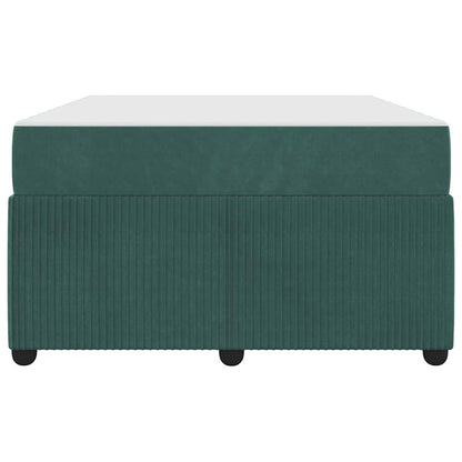 Struttura del letto Verde Scuro 120 x 200 cm Tessuto