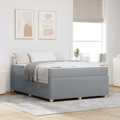Struttura del letto Grigio chiaro 140 x 200 cm Tessuto