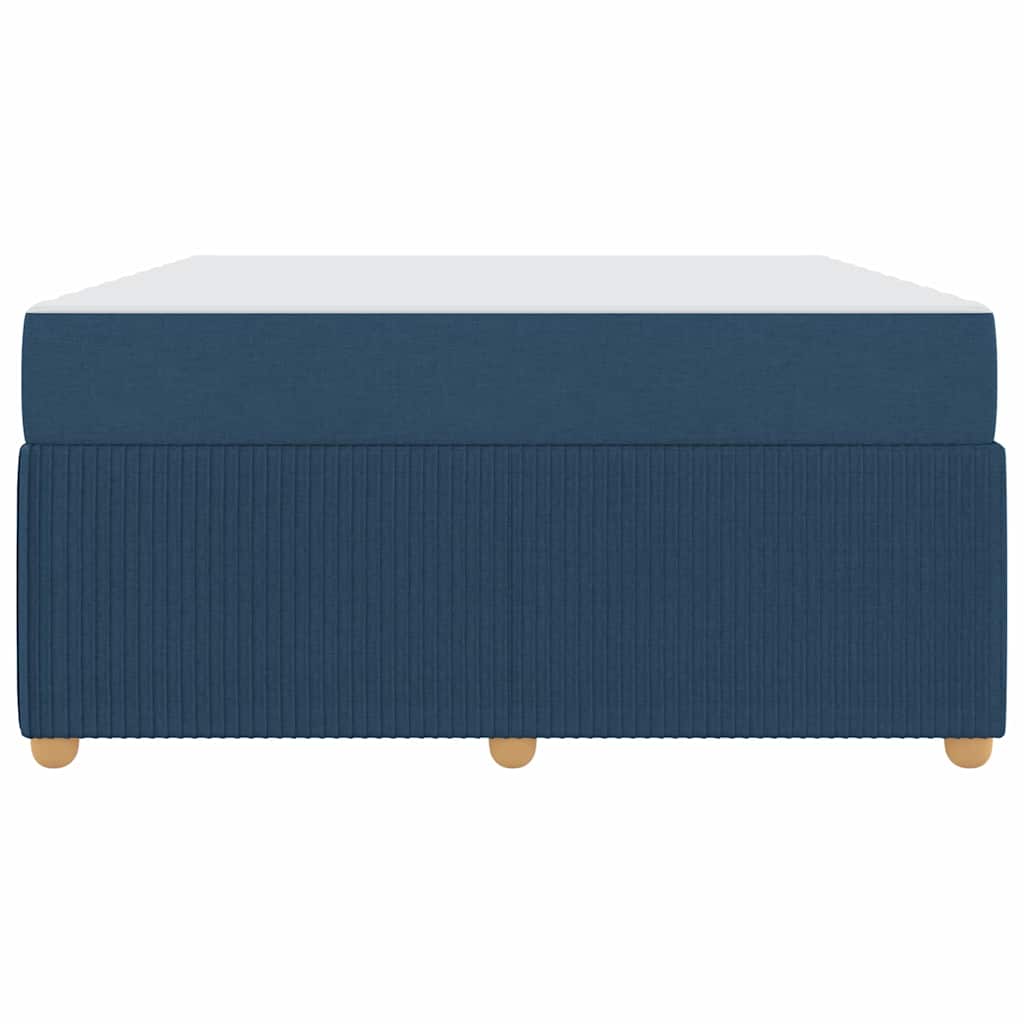 Struttura del letto con materasso Blu 140 x 200 cm Tessuto