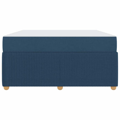 Struttura del letto con materasso Blu 140 x 200 cm Tessuto
